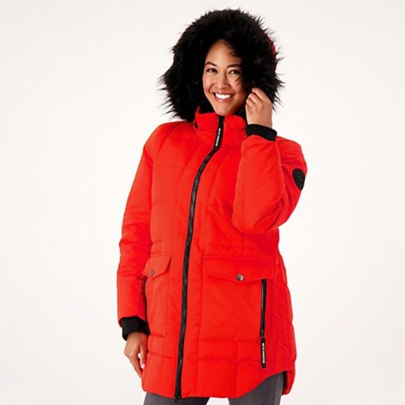 🆕 Arctic Expedition Quilted Curved Hem Down Parka - Picture 1 of 7
